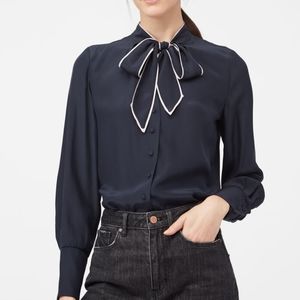 🌼 NWT Rebecca Taylor silk blouse with bow